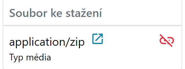 Chybný Media typ